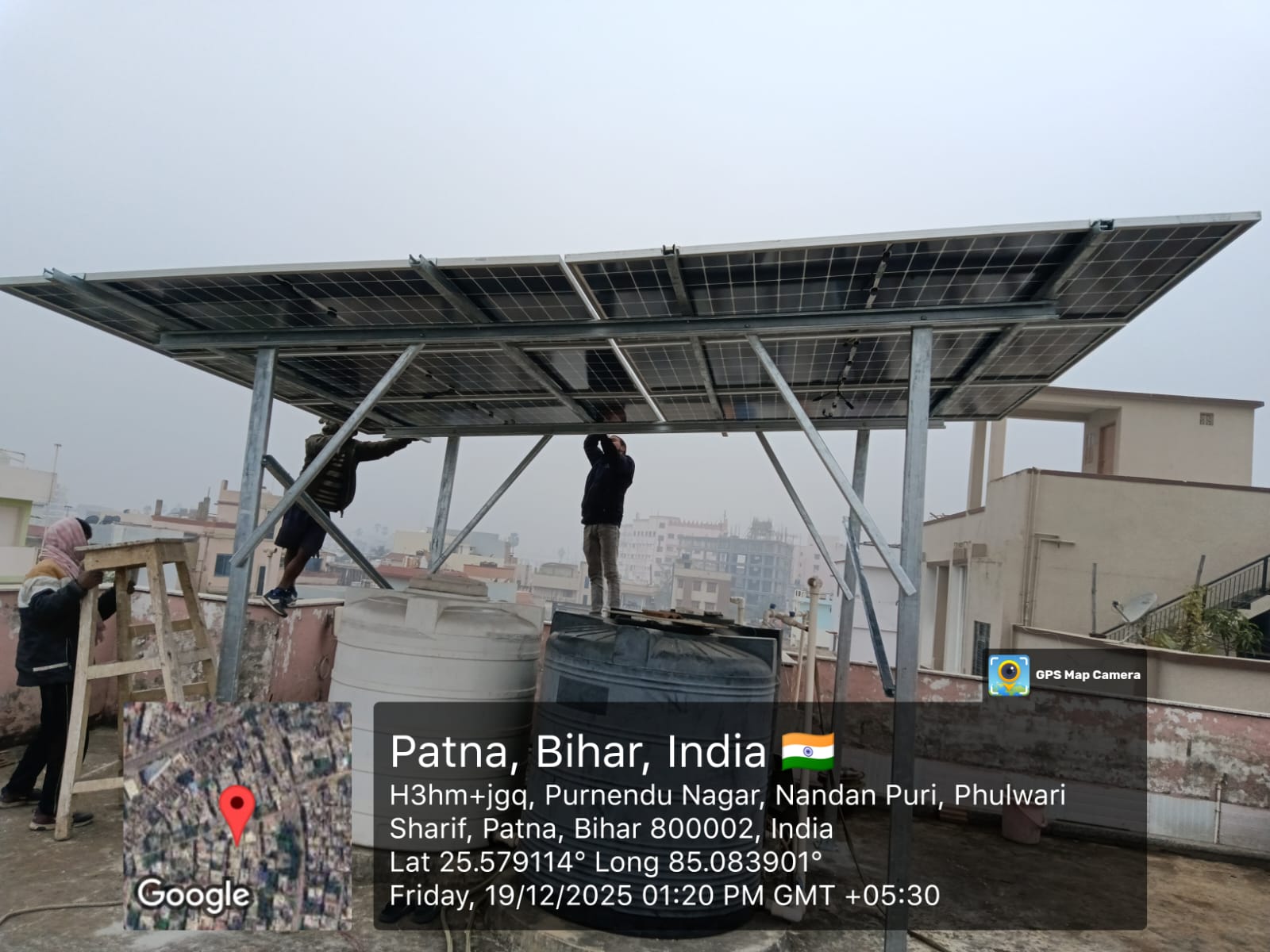 SRPB Bifacial Panel Installation